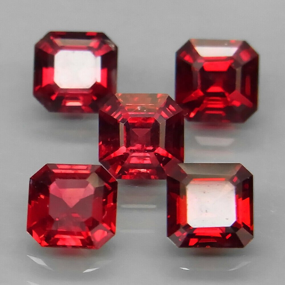 2.44 ct. Set of 5 Red Spinel - BURMA, MYANMAR (1 of 4)