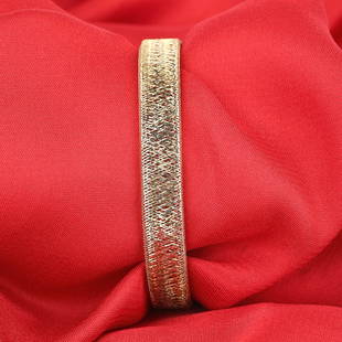 18 K / 750 Yellow Gold Flexible Bracelet: RESERVE PRICE - 1000 $ 18 K / 750 Yellow Gold Flexible Bracelet Italian crafted Flexile mesh design Free Size 18 K Solid Hallmarked Yellow gold Gross