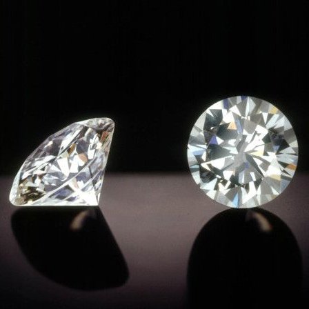 Set of 2 - 0.12 ct. Round Brilliant Diamonds UNTREATED (1 of 1)