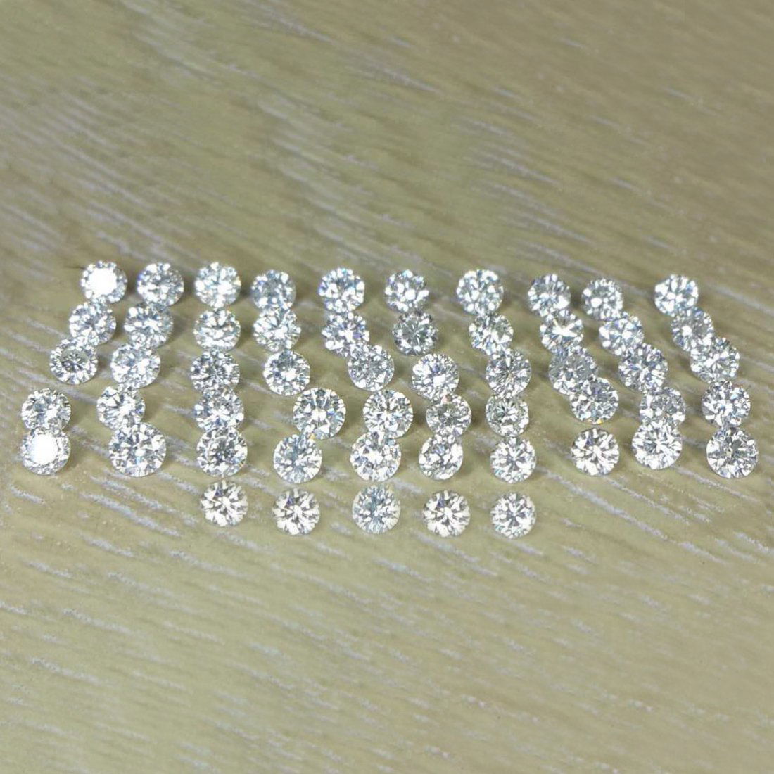 Set of 55 - 0.55ct. Round Brilliant Diamond Lot G-H / I (1 of 1)