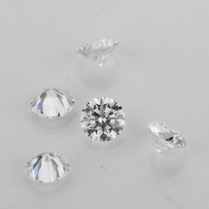 Set of 5 - 0.25 ct. Round Brilliant Diamonds G-H / SI-I (1 of 1)