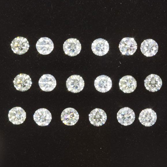 Set of 18 - 0.54ct. Round Brilliant Diamond Lot - G-H/I (1 of 1)