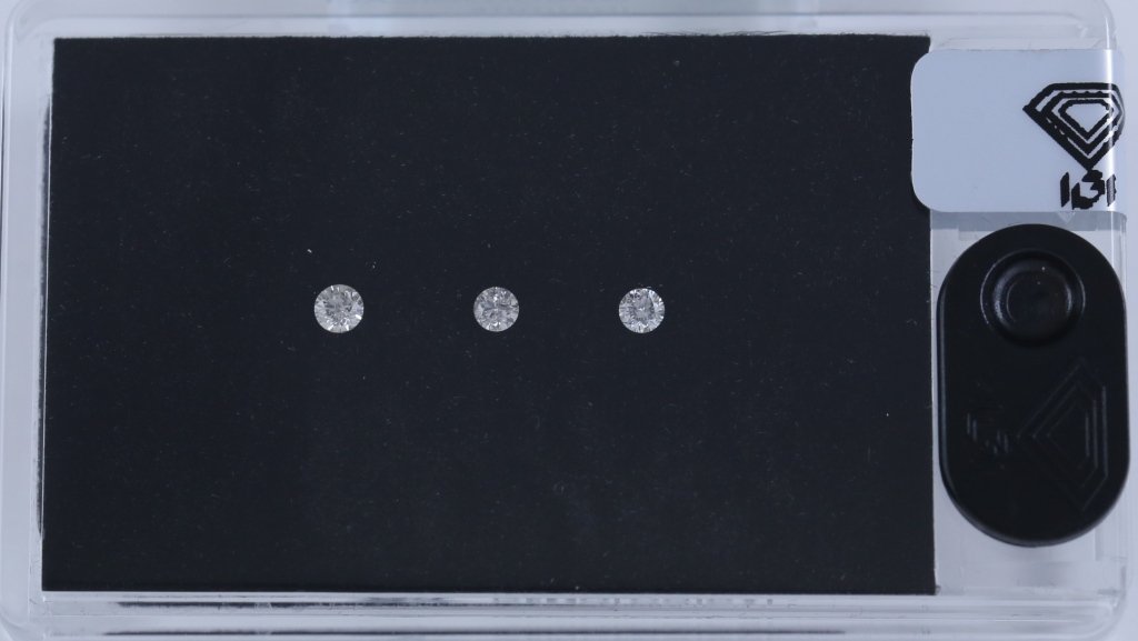 IGI Sealed 0.25 ct. Diamond "D-Box" - K-L UNTREATED (1 of 3)