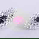 IGI Certified 14 K White Gold Untreated Ruby (GRS) & Diamond Ring