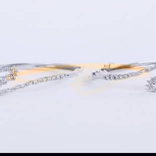 IGI Certified 14 K / 585 Yellow Gold Diamond Bracelet: IGI Certified 14 K / 585 Yellow Gold Diamond Bracelet Hand crafted Gross gold weight - 13.510 g 14 K solid Hallmarked Yellow gold Diamond Details Ct. Weight - 1.84 ct