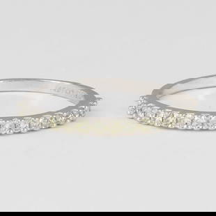 IGI Certified 14K White Gold Diamond Band Ring: IGI Certified 14K White Gold Diamond Band Ring Gross gold weight - 1.460 g 14 K Solid Hallmarked White Gold Ring size - US 7 Diamond Details Ct. Weight - 0.33 ct. <