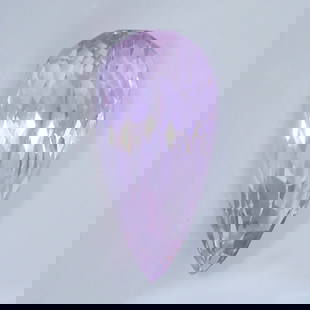 IGI Cert. 20.00 ct. Kunzite - Purple Pink AFGHANISTAN: IGI Certified 20.00 ct. Kunzite - Purple Pink AFGHANISTAN Excellent Color and Clarity Ct. Weight - 20.00ct. Color - Purple Pink Cut - Pear Mixed cut Clarity - VS Dimensions - 23.22 x 11.13 x 11.36 mm