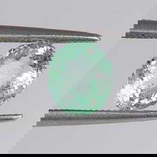 IGI Cert. 1.17 ct. Neon Yellow Green " PARAIBA" BRAZIL: IGI Certified 1.17 ct. Neon Yellowish Green Paraiba Tourmaline - BRAZIL Cut - Oval Fancy cut Color - Neon Yellowish Green Clarity - VS Ct. Weight - 1.17 ct. Dimensions - 6.76 x 6.12 x 4.20 mm<