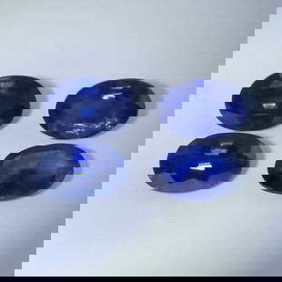 IGI Cert. 2.88 ct. Set of 4 Blue Sapphires - MADAGASCAR: IGI Certified 2.88 ct. Set of 4 Blue Sapphires - Madagascar Color - Blue Cut - Oval Mixed cut Clarity - VS - SI Ct. Weight - 0.54 + 0.88 + 0.72 + 0.74 = 2.88 ct. Dimensions - 6.11 x 4.12 x 2.2