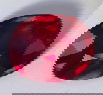 GRS Certified 2.01 ct. Untreated PIGEON’S BLOOD (VIVID RED) Ruby - MOZAMBIQUE: GRS Certified 2.01 ct. Untreated PIGEON’S BLOOD (VIVID RED) Ruby - MOZAMBIQUE Cut - Oval Brilliant Step Cut Color - Vivid Red Clarity - VS Ct. Weight - 2.01 ct. Dimensions - 8.16 x 6.49 x 4.12