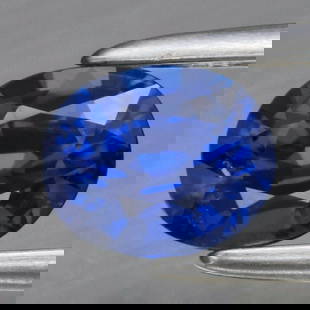 0.64 ct. Natural Unheated Blue Sapphire - NIGERIA: 0.64 ct. Natural Unheated Blue Sapphire - NIGERIA Shape - Oval Color - Blue Clarity - VS Ct. Weight - 0.64 ct. Dimensions - 5.30 x 4.40 x 3.20 mm Origin - NIGERIA