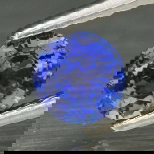 0.45 ct. Natural Royal Blue Sapphire - MADAGASCAR: 0.45 ct. Natural Royal Blue Sapphire - MADAGASCAR Color - Royal Blue Cut - Round Clarity - VS Ct. wt. - 0.45 ct. Dimensions - 4.50 x 2.70 mm Origin - MADAGASCAR<