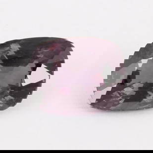 LOTUS Certified 5.20 ct. Purple Spinel - BURMA, MYANMAR: LOTUS Certified 5.20 ct. Purple Spinel - BURMA, MYANMAR (MOGOK) Color - Purple Saturation - Medium to Low Tone - Medium-Deep Cut - Antique CushionBrilliant Step cut Ct. Weight - 5.20 ct.