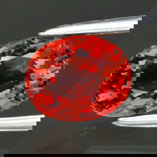 1.29 ct. Natural Padparadscha Sapphire - TANZANIA: 1.29 ct. Natural Padparadscha Sapphire - TANZANIA Shape - Oval Color - Orange Pink Clarity - VVS Ct. Weight - 1.29 ct. Dimensions - 6.60 x 5.20 x 4.10 mm Origin - TANZANI