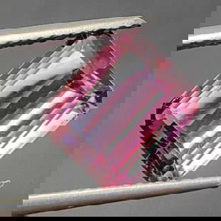 3.26 ct. Natural Pink Tourmaline - MOZAMBIQUE, AFRICA: 3.26 ct. Natural Pink Tourmaline - MOZAMBIQUE, AFRICA Color - Pink Cut - Step Cut Clarity - VS Ct. wt. - 3.26 ct. Dimensions - 9.40 x 7.70 x 5.00 mm Origin - MOZAMBIQUE,