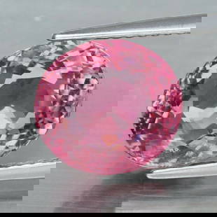 4.31 ct. Natural Unheated Pink Tourmaline - MOZAMBIQUE: 4.31 ct. Natural Unheated Pink Tourmaline - MOZAMBIQUE Shape - Oval Color - Pink Clarity - SI1 Ct. Weight - 4.31 ct. Dimensions - 10.00 x 9.00 x 6.60 mm Origin - MOZAMBIQ
