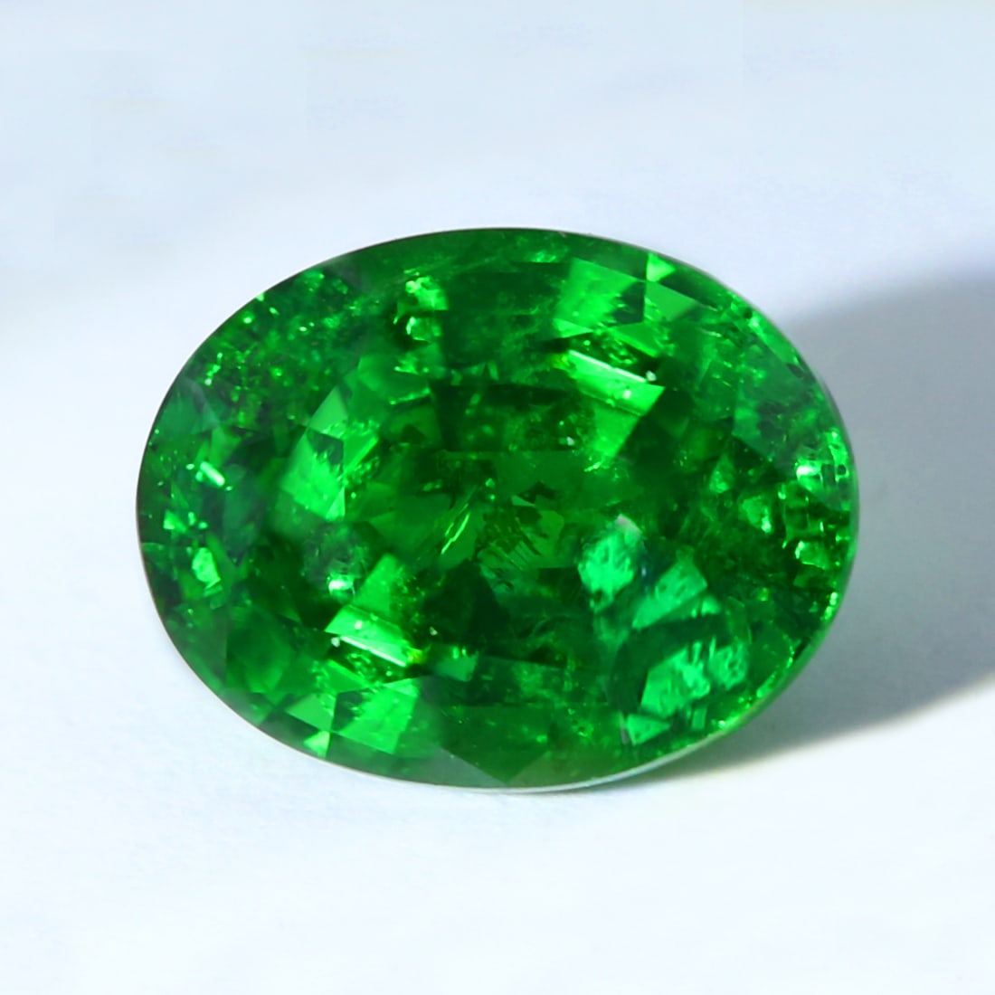 GRS Certified 4.33 ct. Tsavorite Garnet Untreated KENYA