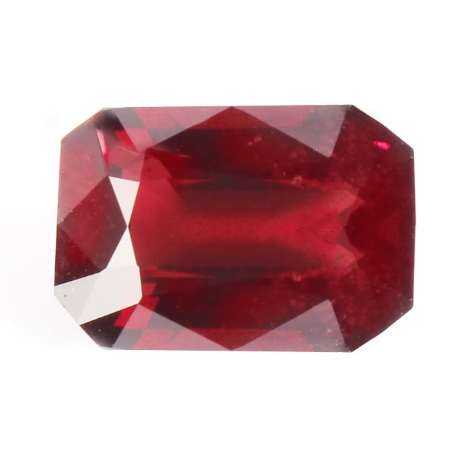 LOTUS Certified 8.29 ct. Red Spinel - BURMA, MYANMAR: LOTUS Certified 8.29 ct. Red Spinel - BURMA, MYANMAR Color - Red Saturation - Intense Tone - Deep Cut - Octagonal Brilliant Step cut Ct. Weight - 8.29 ct. Clarity - VS Dimensions -