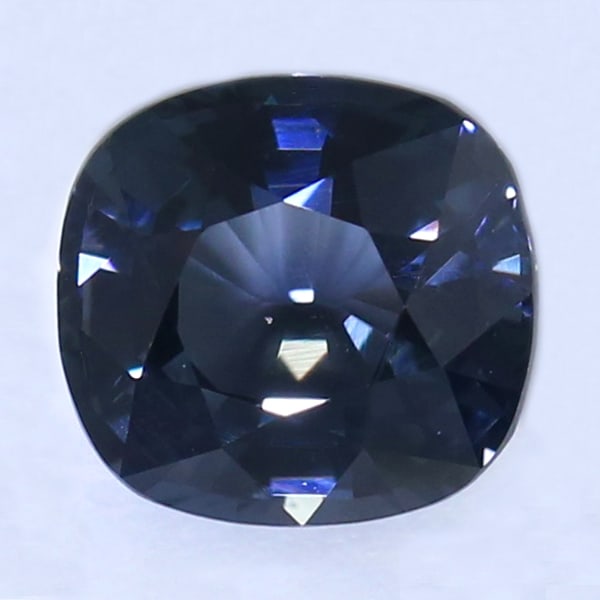 IGI Certified 2.15 ct. Cobalt Blue Spinel BURMA (MOGOK): IGI Certified 2.15 ct. Natural Cobalt Blue Spinel - BURMA Cut - Rectangular Cushion Mixed cut Color - Grey Blue Ct. Weight - 2.15 ct. Clarity - VVS Dimensions - 7.87 x 7.39 x 4.78 mm </
