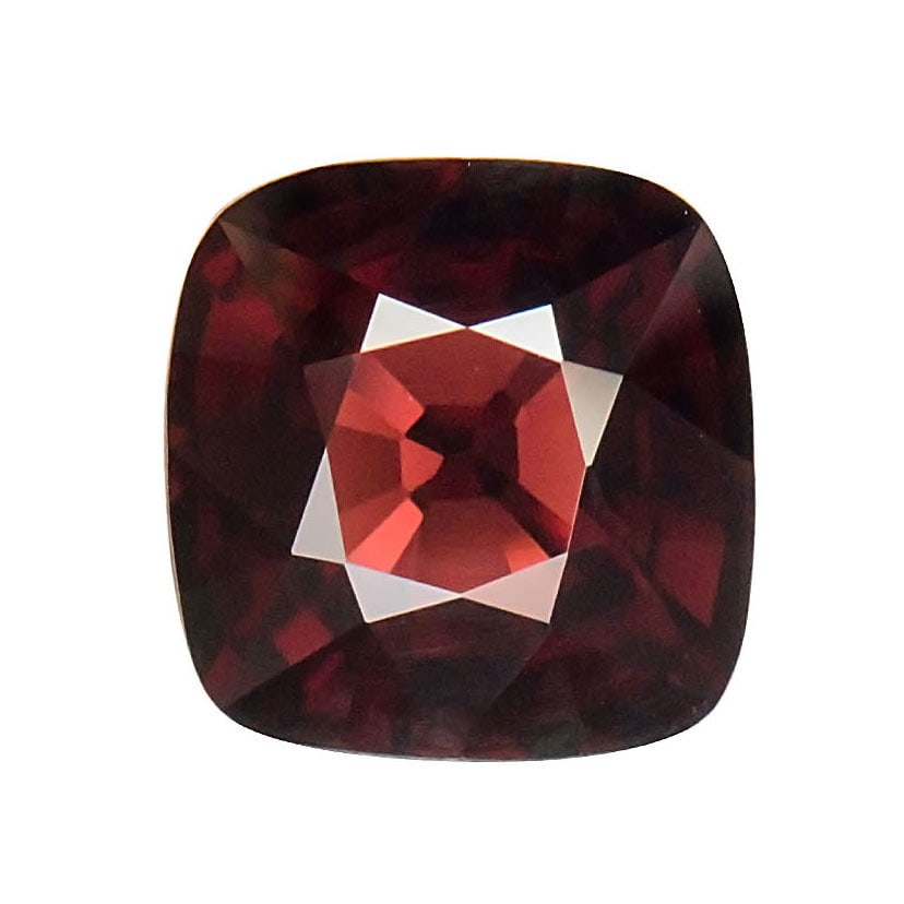 GIA Certified 4.98 ct. Spinel - BURMA, MYANMAR: GIA Certified 4.98 ct. Spinel - BURMA, MYANMAR Color - Brownish Red Cut - Cushion Brilliant Step cut Ct. Weight - 4.98 ct. Clarity - VVS Dimensions - 9.96 x 9.71 x 6.12 mm Treatm