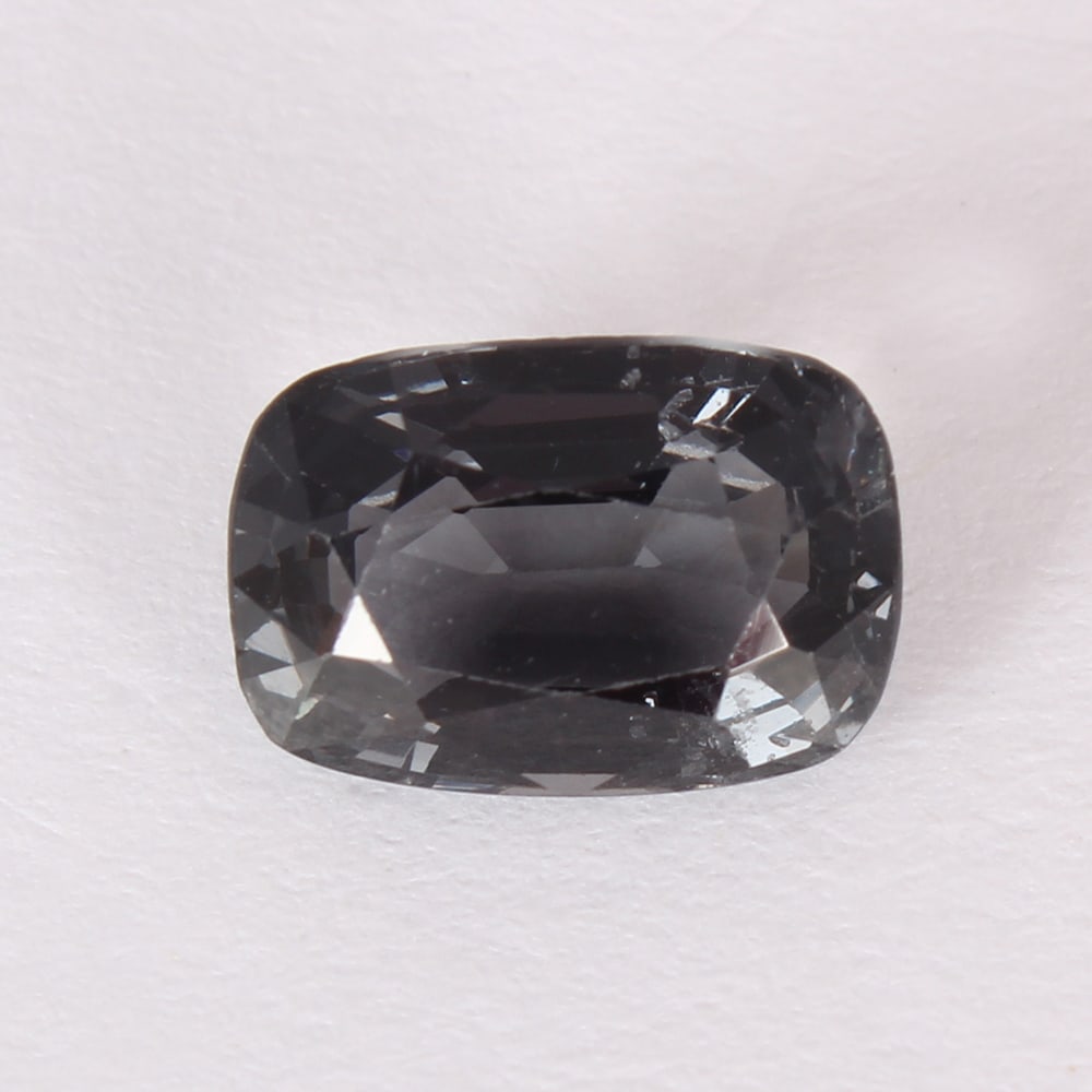 GFCO Cert. 2.76ct. Greyish Blue Spinel - BURMA, MYANMAR: GFCO (SWISS) Certified 2.76 ct. Greyish-Blue Spinel - BURMA (MYANMAR) Color - Greyish-Blue Cut - Cushion Brilliant Step cut Ct. Weight - 2.76 ct. Clarity - VS Dimensions - 9.92 x 6.92 x 4.6 mm