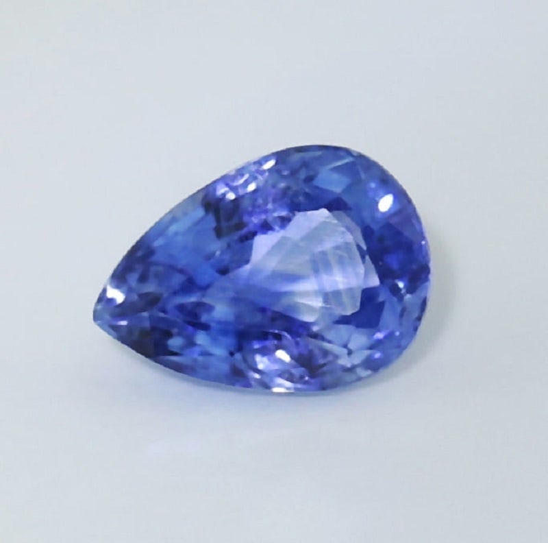 IGI Certified 1.20 ct. Blue Sapphire SRI LANKA, CEYLON: IGI Certified 1.20 ct. Blue Sapphire - SRI LANKA, CEYLON Color - Violetish Blue Cut - Pear Mixed Cut Ct. Weight - 1.20 ct. Clarity - VS Dimensions - 7.18 x 5.15 x 3.85 mm Origin