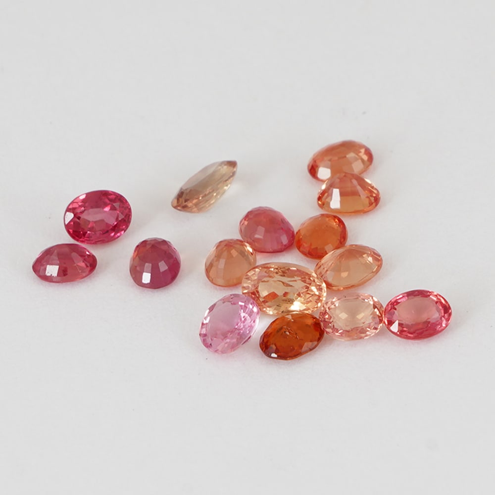 3.96 ct. Padparadscha Sapphire Lot - SRI LANKA, CEYLON (1 of 3)