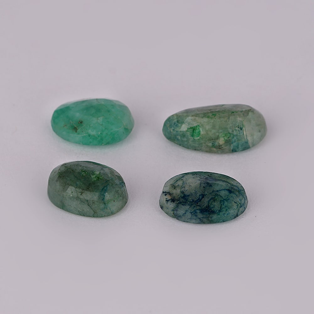 6.33 ct. Set of 4 Emerald Beads - COLOMBIA (1 of 1)