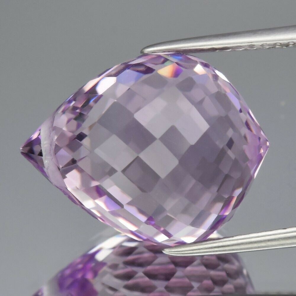 13.55 ct. Natural Briolette Drilled Amethyst BRAZIL (1 of 3)