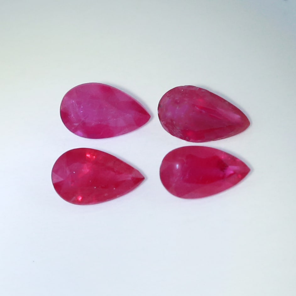 IGI Certified Set of 4 Rubies 0.92 ct. - BURMA (1 of 5)
