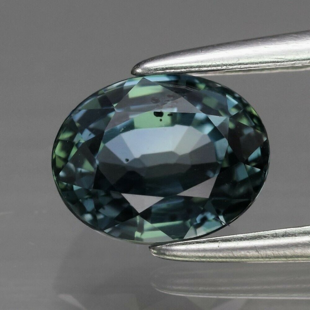 1.28 ct. Unheated Bluish Green Sapphire - TANZANIA (1 of 2)