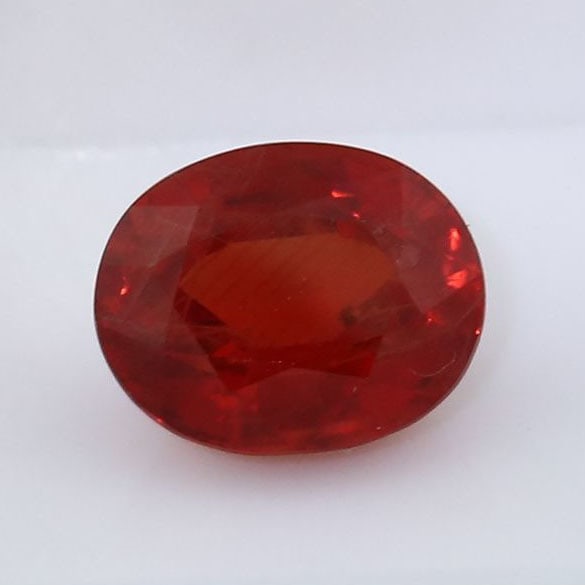 IGI Certified 3.42 ct. Red Orange Sapphire (1 of 9)