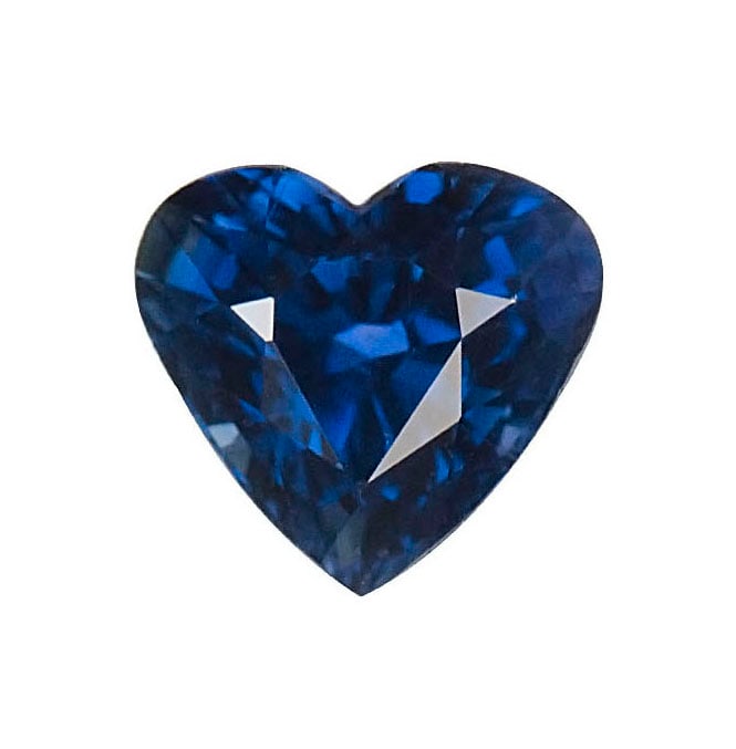 GIA Certified 2.10 ct. Untreated Blue Sapphire - SRI LANKA: GIA Certified 2.10 ct. Untreated Blue Sapphire - SRI LANKA Color - Blue Cut - Heart Brilliant/step cut Ct. Weight - 2.10 ct. Clarity - VS Dimensions - 7.15 X 7.76 X 5.38 mm Origi