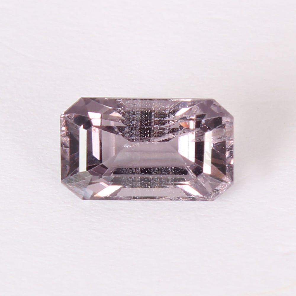 GFCO Certified 2.29 ct. Pink Spinel - BURMA,MYANMAR: GFCO (SWISS) Certified 2.29 ct. Pink Spinel - BURMA (MYANMAR) Color - Pink Cut - Octagon Step cut Ct. Weight - 2.29 ct. Clarity - VS Dimensions - 9.31 x 5.6 x 4.71 mm Treatment -