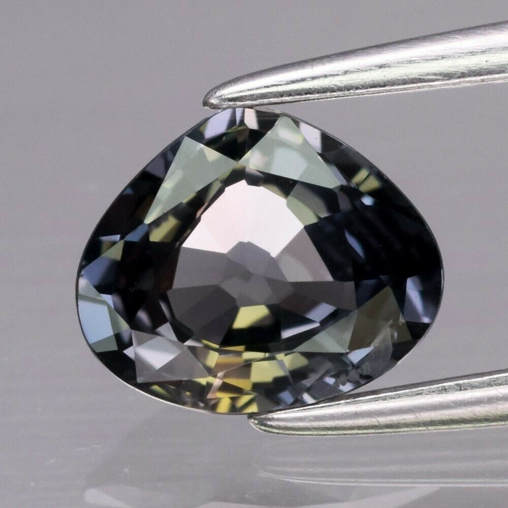 IGI Certified 1.00 ct. Natural Unheated Green Sapphire - TANZANIA: IGI Certified 1.00 ct. Natural Unheated Green Sapphire - TANZANIA Color - Greyish Green Cut - Pear Mixed Cut Ct. Wt. - 1.00 ct. Clarity - VVS Dimensions - 6.01 x 7.13 x 3.00 mm <