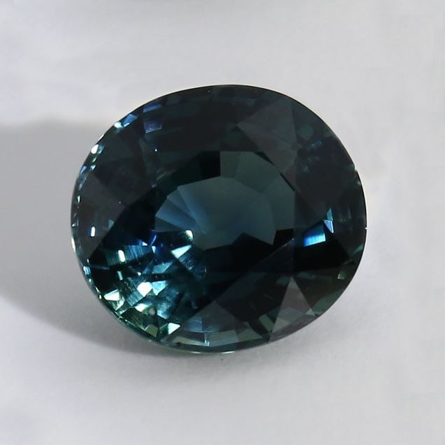 IGI Certified 4.20 ct. Greenish Blue Sapphire (1 of 10)