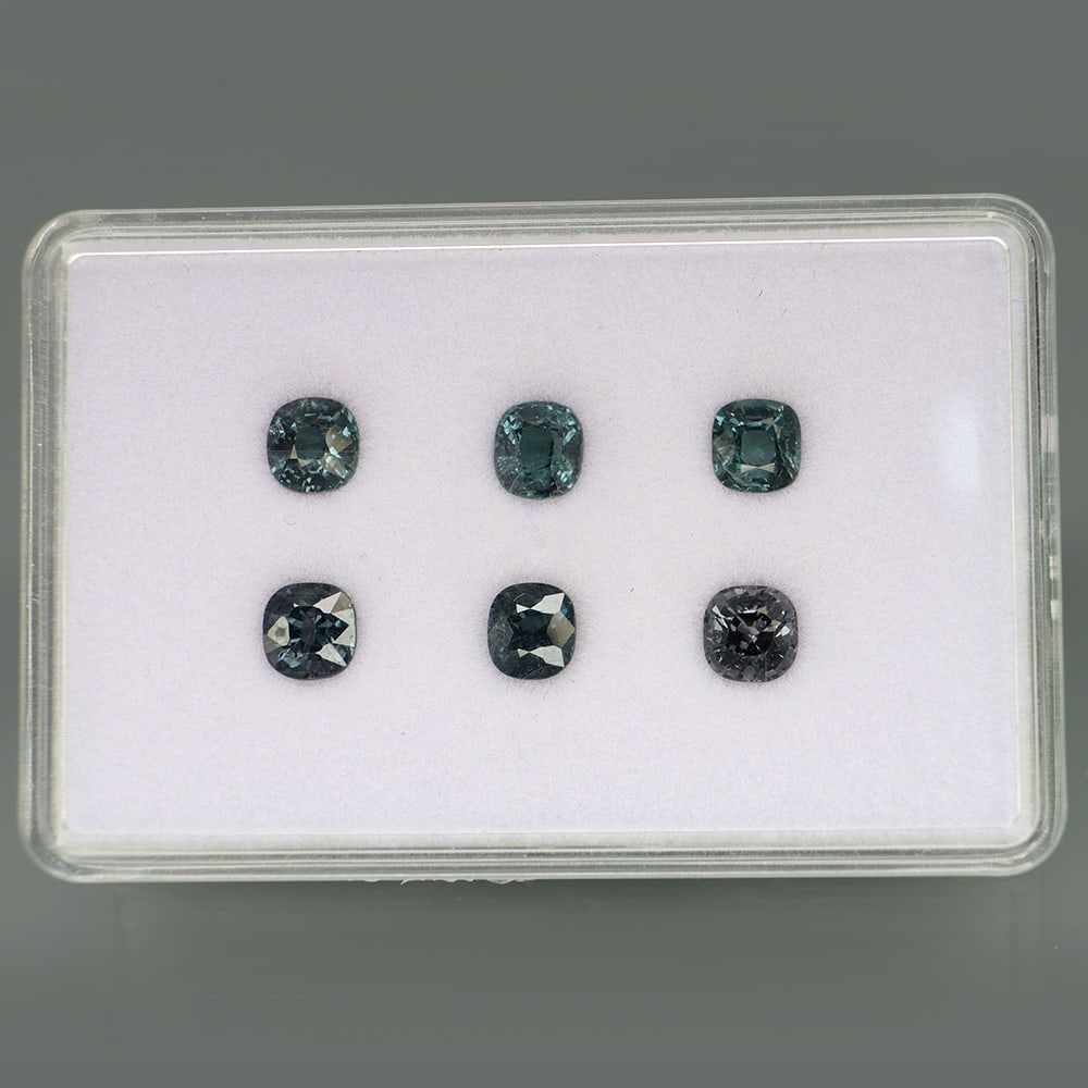HGL Certified 4.79 ct. Set of 6 Spinel Lot - BURMA (1 of 3)