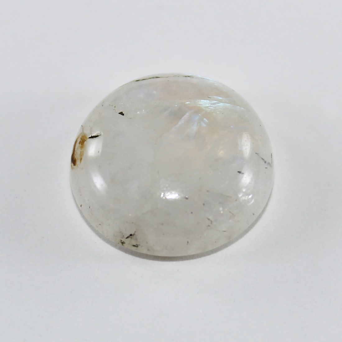 8.33 ct. Labradorite - CANADA: 8.33 ct. Labradorite - CANADA Color - White Clarity - Translucent Cut - Oval Cabochon Ct. Weight - 8.33 ct. Origin - CANADA Treatment - None <