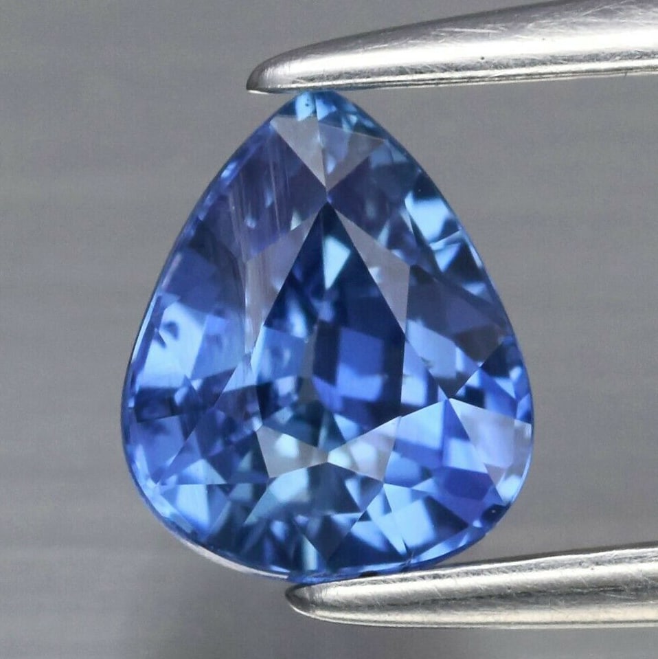 1.09 ct. Natural Blue Sapphire - SRI LANKA, CEYLON: 1.09 ct. Natural Blue Sapphire - SRI LANKA, CEYLON Color - Blue Cut - Pear Ct. Wt. - 1.09 ct. Clarity - VS Dimensions - 6.30 x 5.20 x 4.00 mm Origin - SRI LANKA, CEYLON</