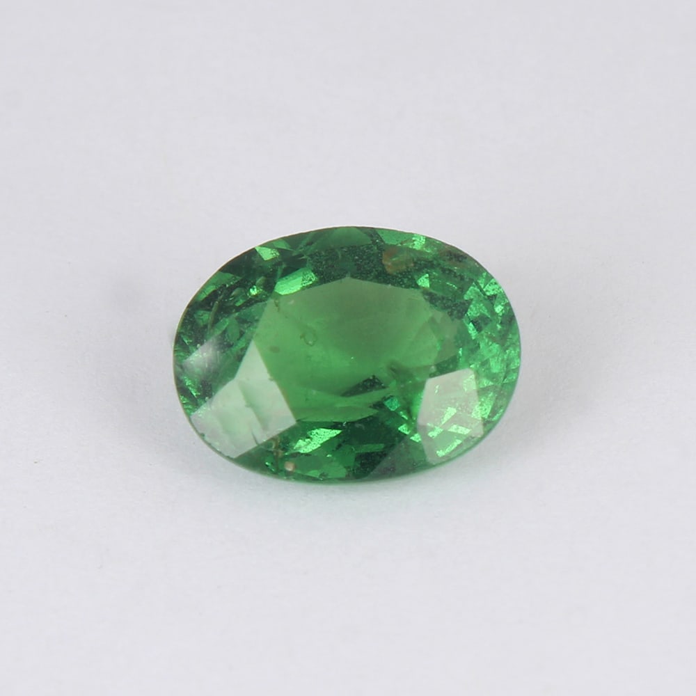 GIA Certified 3.56 ct. Tsavorite (Grossular-Garnet) - KENYA, EAST-AFRICA (1 of 7)