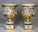 PAIR OF OLD PARIS PORCELAIN URNS: - 3