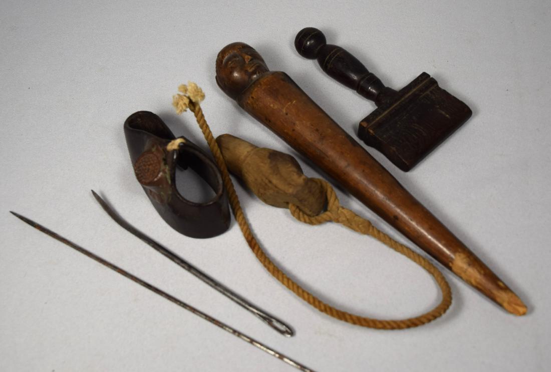 ANTIQUE 18TH-19TH C SAIL MAKER’S LOT: (1 of 3)