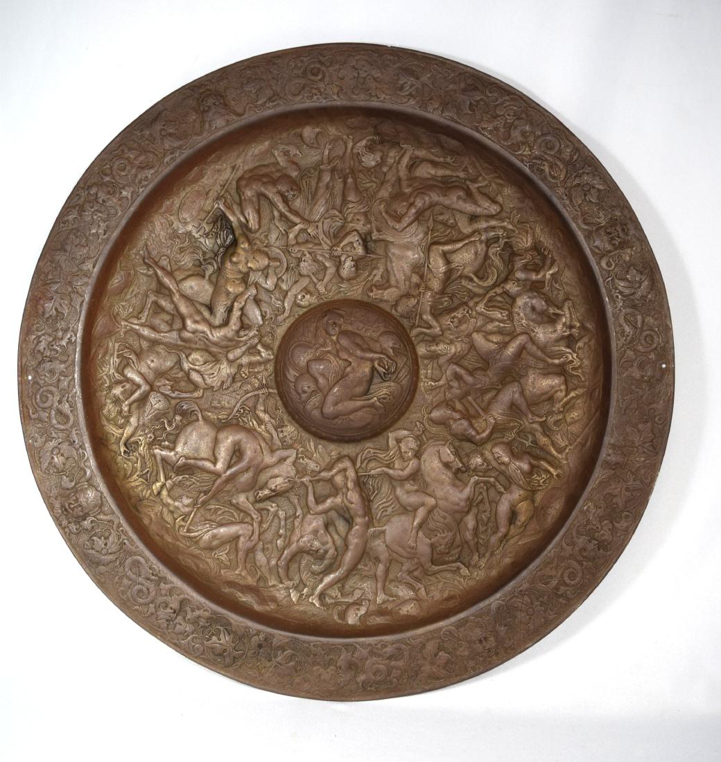 FRENCH IRON PLAQUE BATTLE OF THE AMAZONS BY ANTOINE (1 of 8)