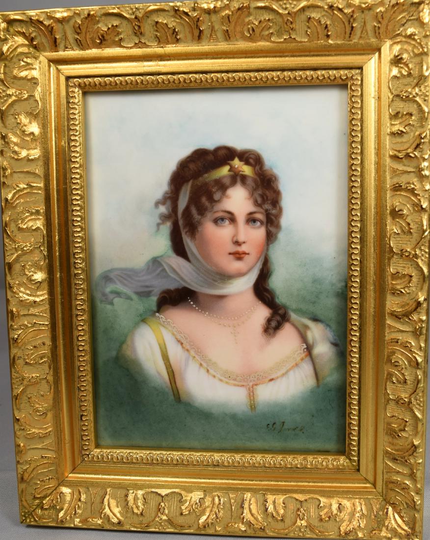 BERLIN KPM or KPM TYPE PORCELAIN PLAQUE: (1 of 4)