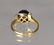 BLACK SOUTH SEA PEARL & DIAMOND RING: - 4