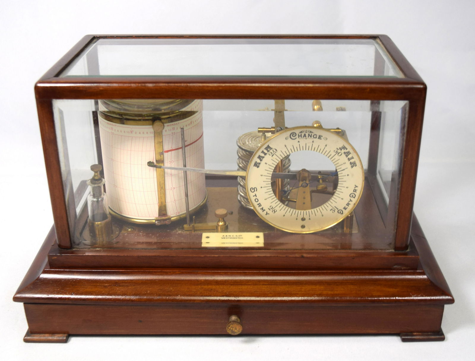 ENGLISH RECORDING BAROGRAPH: (1 of 4)