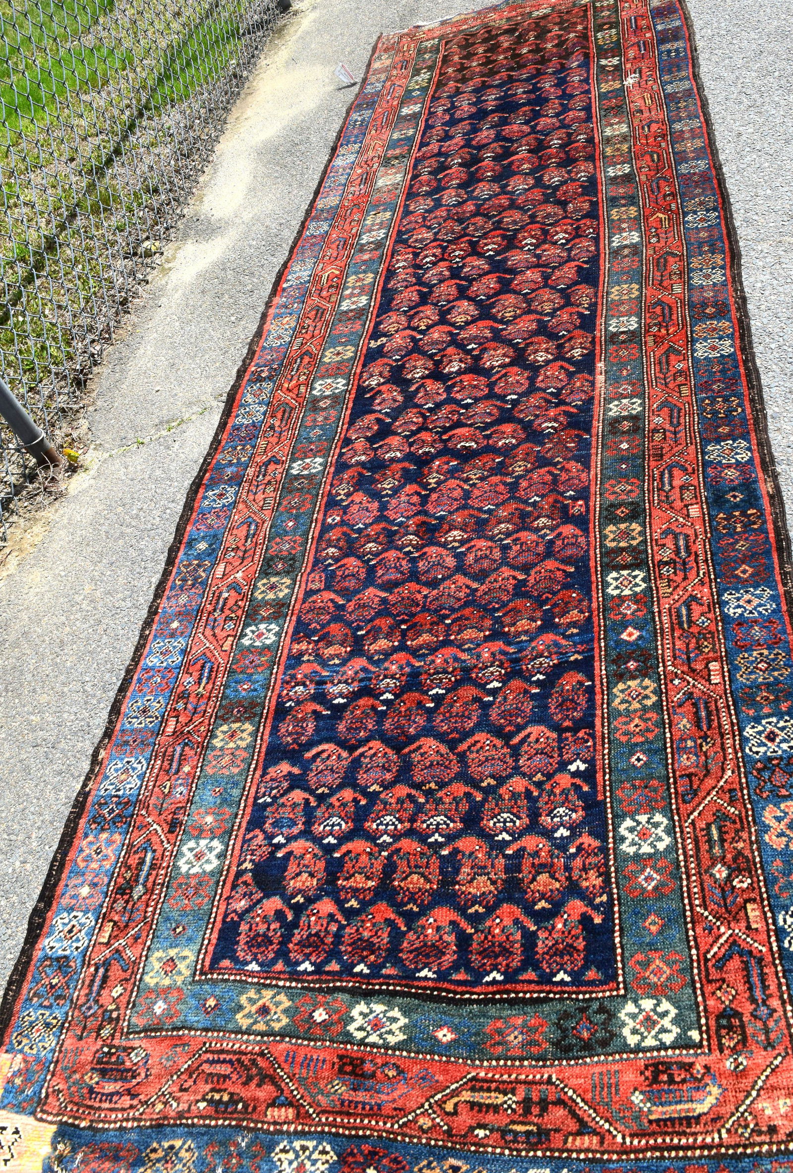 ANTIQUE ORIENTAL PERSIAN RUNNER RUG:  (1 of 5)