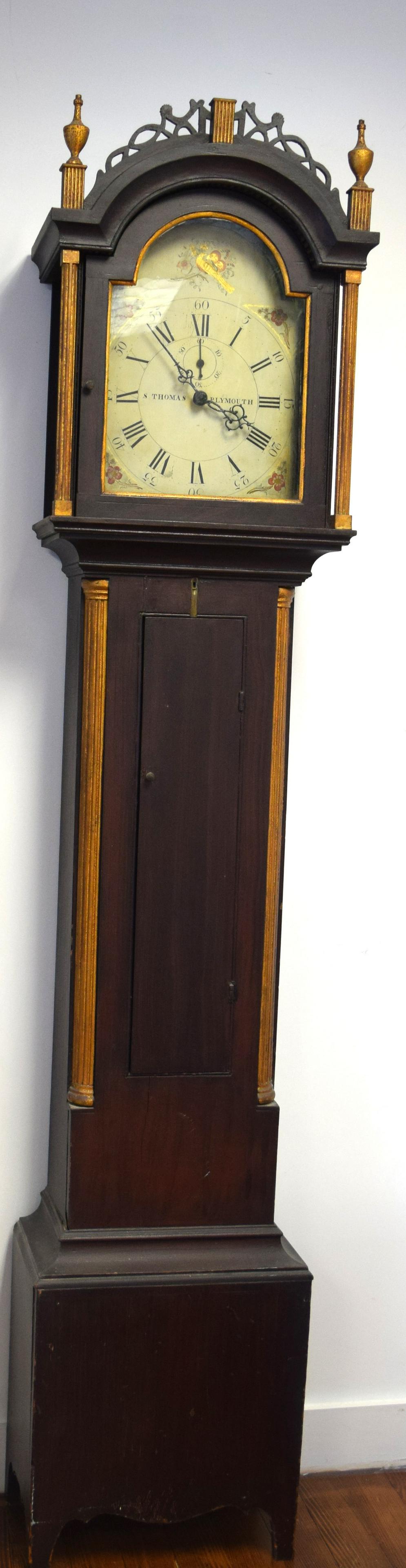 SETH THOMAS PLYMOUTH CONNECTICUT TALL GRANDFATHER (1 of 15)