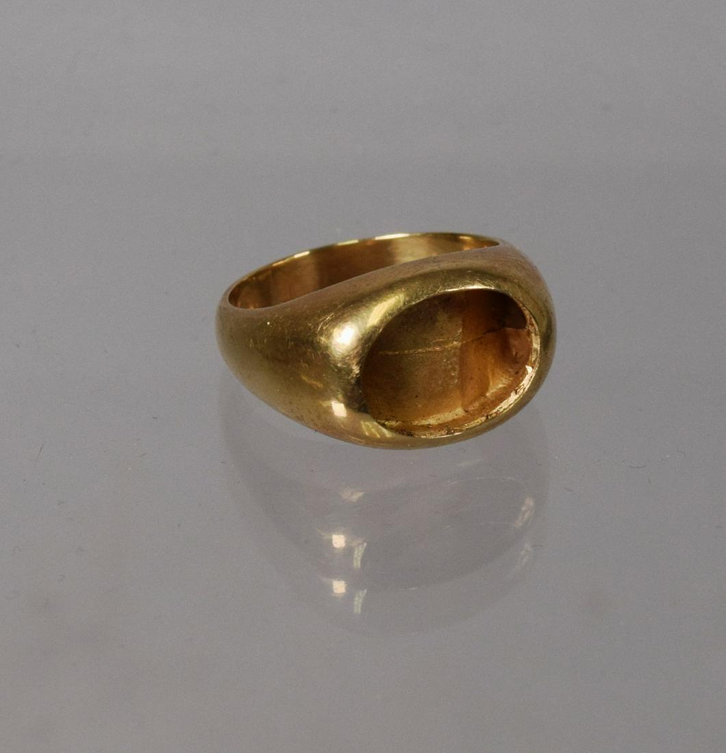 14KT YELLOW GOLD RING SETTING: (1 of 2)