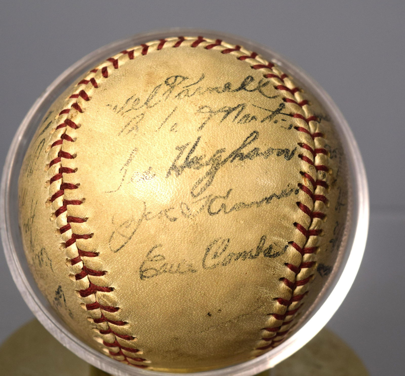 RED SOX 1946-1949 TEAM SIGNED BASEBALL: (1 of 4)